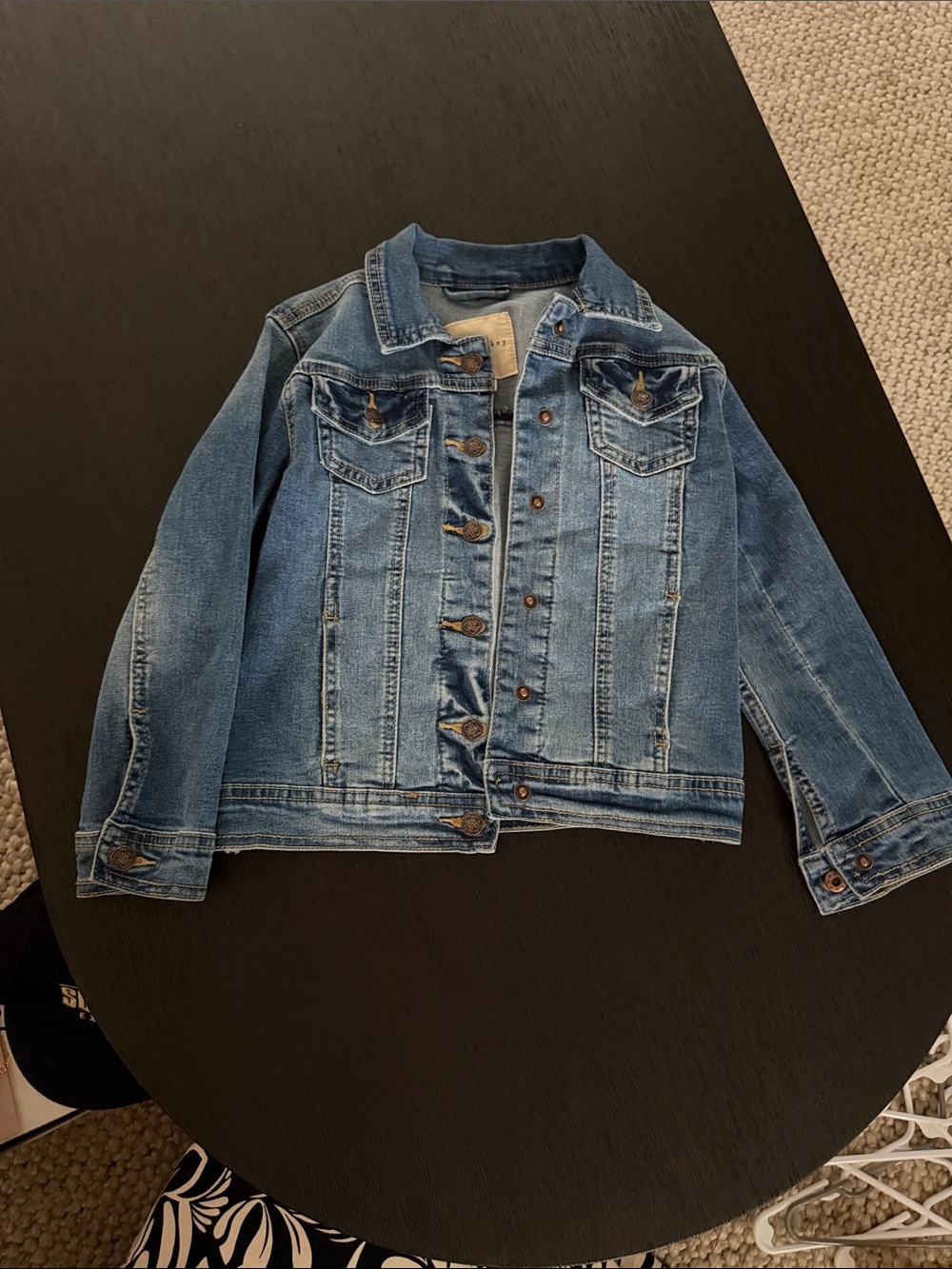 Size 5 Classic Light Wash Denim Jacket like new